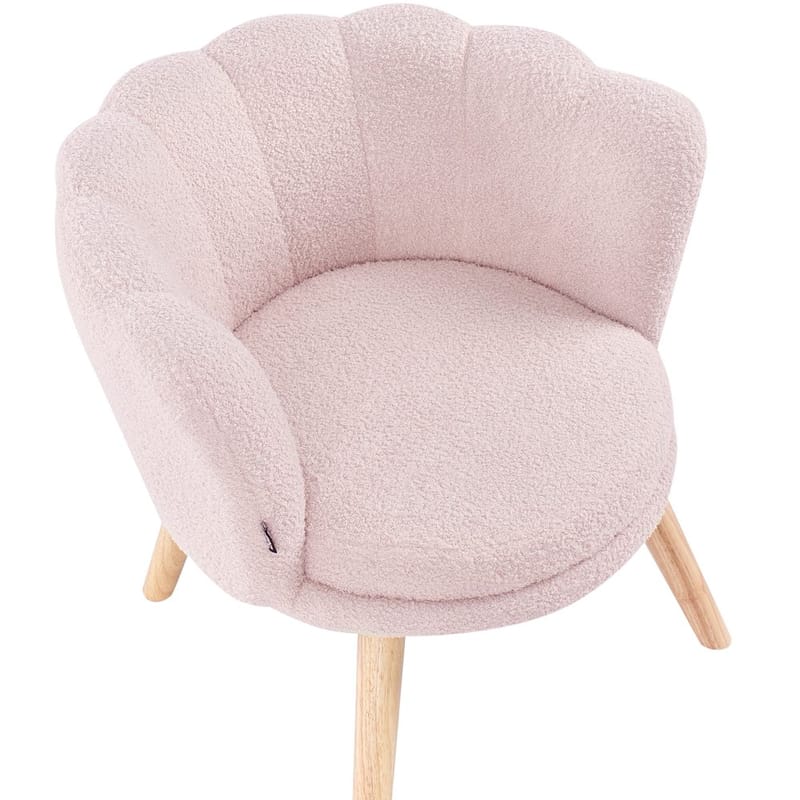 Fåtölj Halby - Rosa, ljust trä - Möbler - Vardagsrum - Fåtöljer - Howard fåtölj