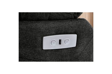 Fåtölj Lannilis Antracit, Tyg/Trä/Metall, Elektrisk vilstol - Antracit, Tyg/Trä/Metall, Elektrisk vilstol - Möbler - Vardagsrum - Fåtöljer - Biofåtöljer & reclinerfåtöljer