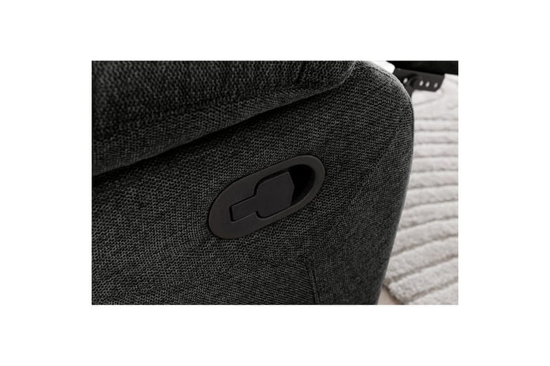 Fåtölj Lannilis Antracit, Tyg/Trä/Metall, Manuell vilstol - Antracit, Tyg/Trä/Metall, Manuell vilstol - Möbler - Vardagsrum - Fåtöljer - Biofåtöljer & reclinerfåtöljer