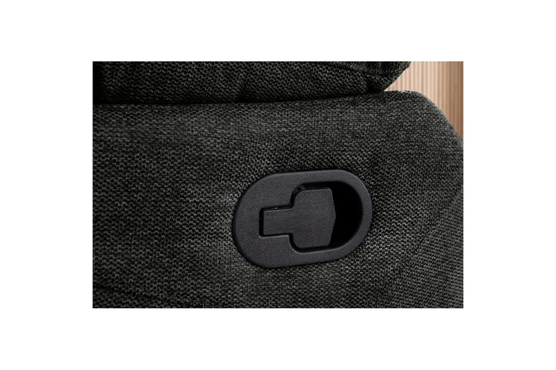 Fåtölj Lannilis Antracit, Tyg/Trä/Metall, Manuell vilstol - Antracit, Tyg/Trä/Metall, Manuell vilstol - Möbler - Vardagsrum - Fåtöljer - Biofåtöljer & reclinerfåtöljer