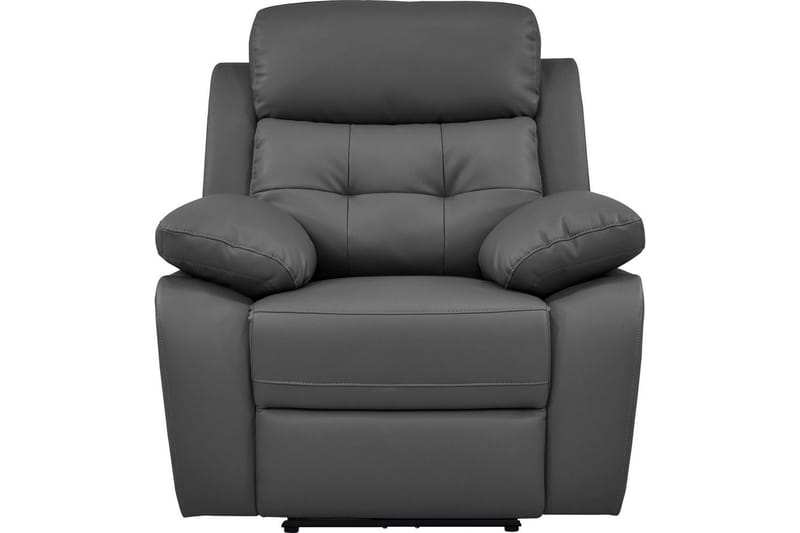 Fåtölj Lannilis Grå, PU/trä/metall, Elektrisk vilstol - Grå, PU/trä/metall, Elektrisk vilstol - Möbler - Vardagsrum - Fåtöljer - Biofåtöljer & reclinerfåtöljer