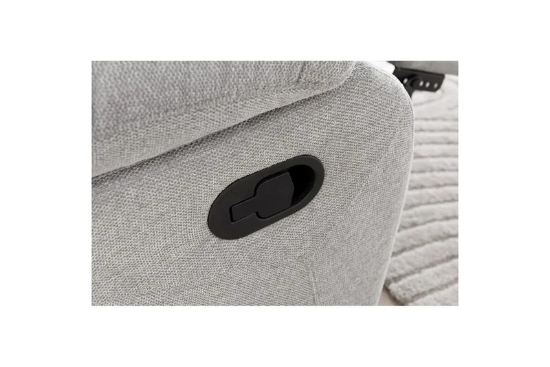 Fåtölj Lannilis Ljusgrå, Tyg/Trä/Metall, Manuell vilstol - Ljusgrå, Tyg/Trä/Metall, Manuell vilstol - Möbler - Vardagsrum - Fåtöljer - Biofåtöljer & reclinerfåtöljer