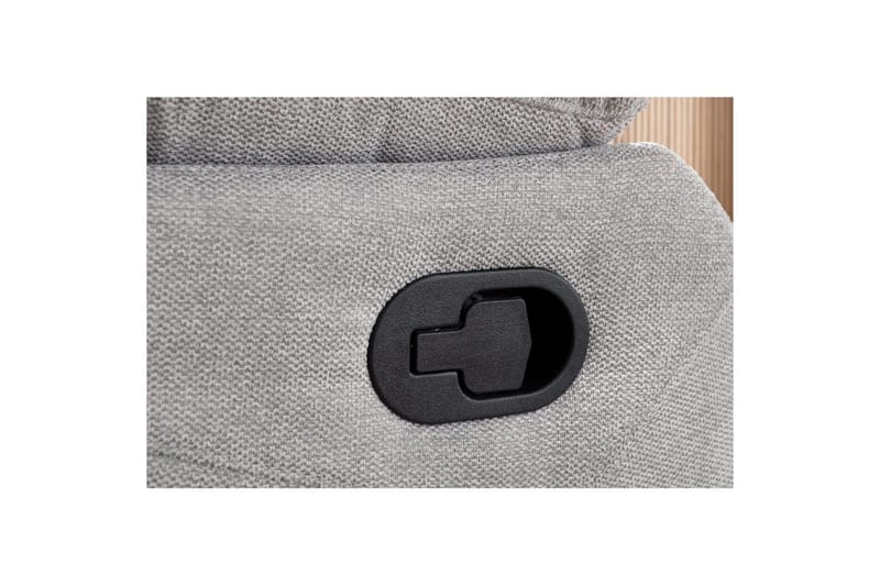 Fåtölj Lannilis Ljusgrå, Tyg/Trä/Metall, Manuell vilstol - Ljusgrå, Tyg/Trä/Metall, Manuell vilstol - Möbler - Vardagsrum - Fåtöljer - Biofåtöljer & reclinerfåtöljer