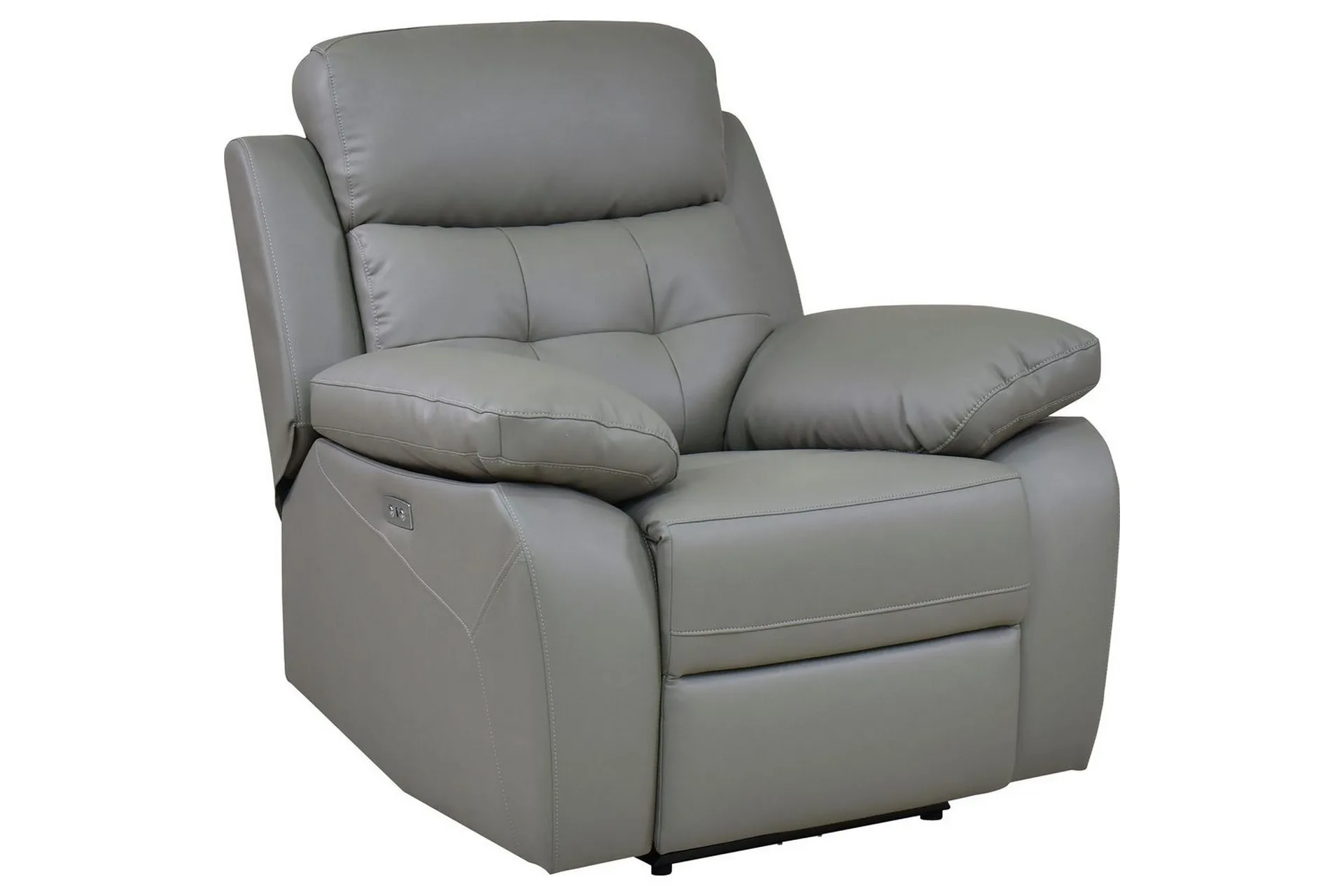 fåtölj lannilis ljusgrå, pu/trä/metall, elektrisk vilstol - ljusgrå, pu/trä/metall, elektrisk vilstol