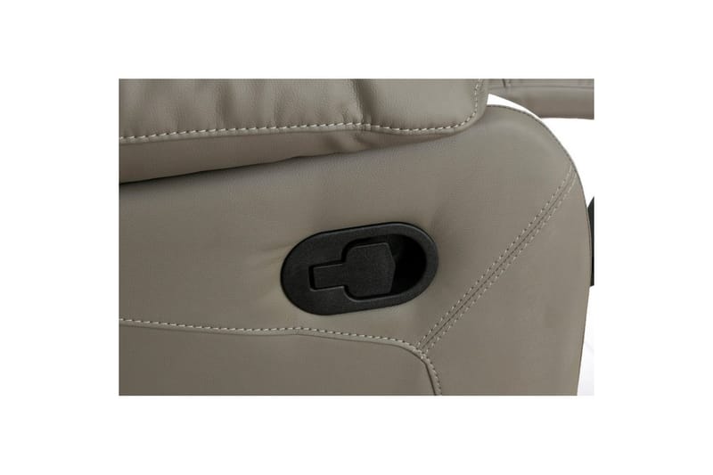 Fåtölj Lannilis Ljusgrå, PU/trä/metall, Manuell vilstol - Ljusgrå, PU/trä/metall, Manuell vilstol - Möbler - Vardagsrum - Fåtöljer - Biofåtöljer & reclinerfåtöljer