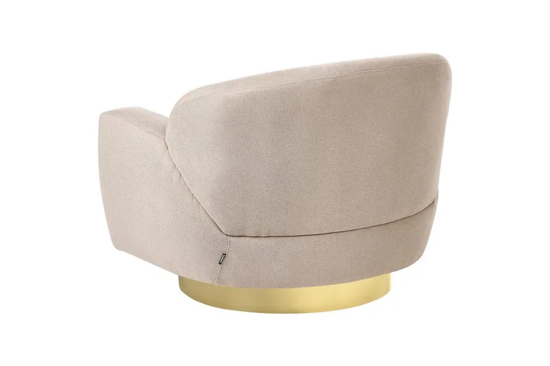 Fåtölj Lejre Taupe/guld - Taupe/guld - Möbler - Vardagsrum - Fåtöljer - Clubfåtöljer