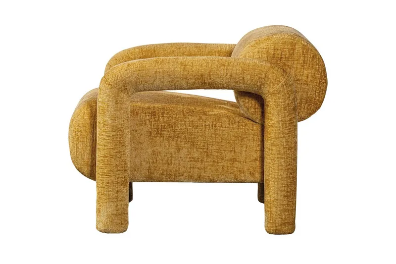 Fåtölj Lenny - Guld/Gul - Möbler - Vardagsrum - Fåtöljer