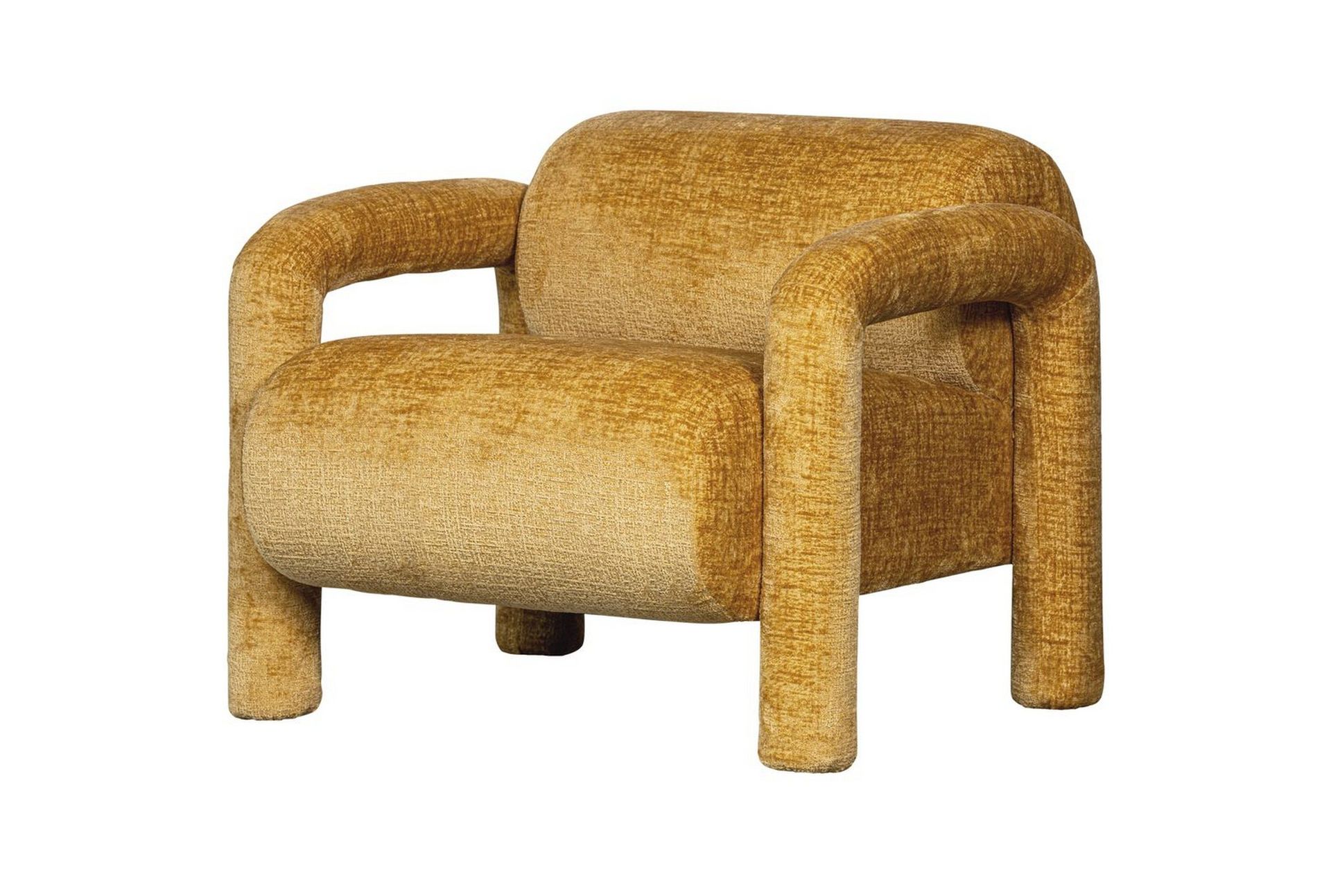 fåtölj lenny - guld/gul