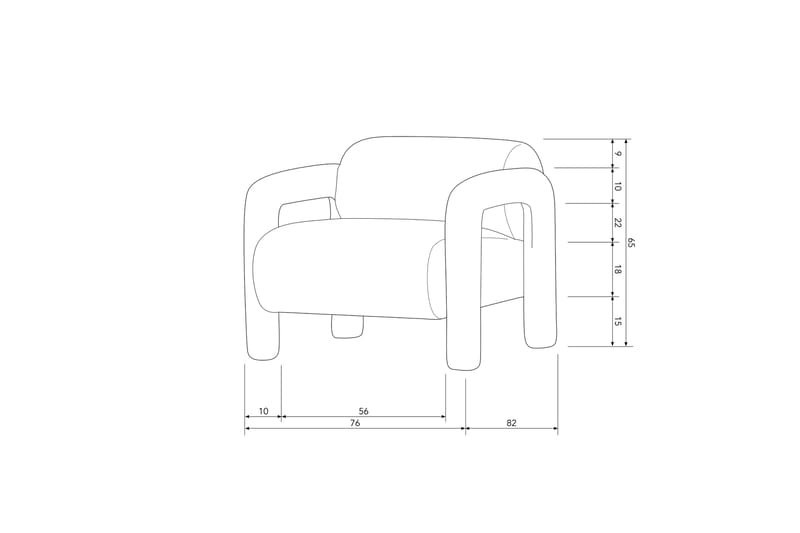 Fåtölj Lenny - Sand - Möbler - Vardagsrum - Fåtöljer