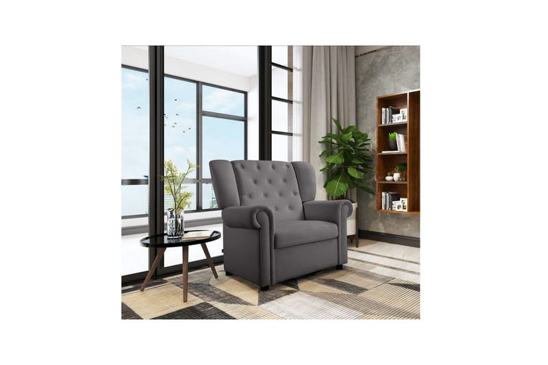 Fåtölj Lillyse Grå - Grå - Möbler - Vardagsrum - Stolar & sittmöbler - Snurrstolar & gungstolar