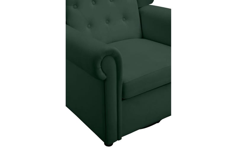 Fåtölj Lillyse Mörkgrön - Mörkgrön - Möbler - Vardagsrum - Stolar & sittmöbler - Snurrstolar & gungstolar