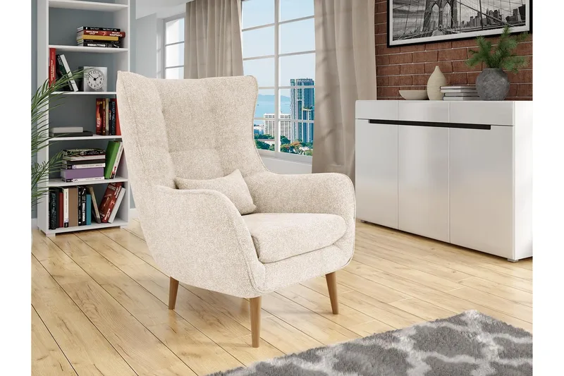 Fåtölj LORD - Beige - Möbler - Vardagsrum - Fåtöljer