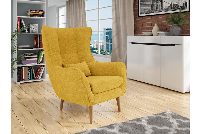 Fåtölj LORD - Gul - Möbler - Vardagsrum - Fåtöljer