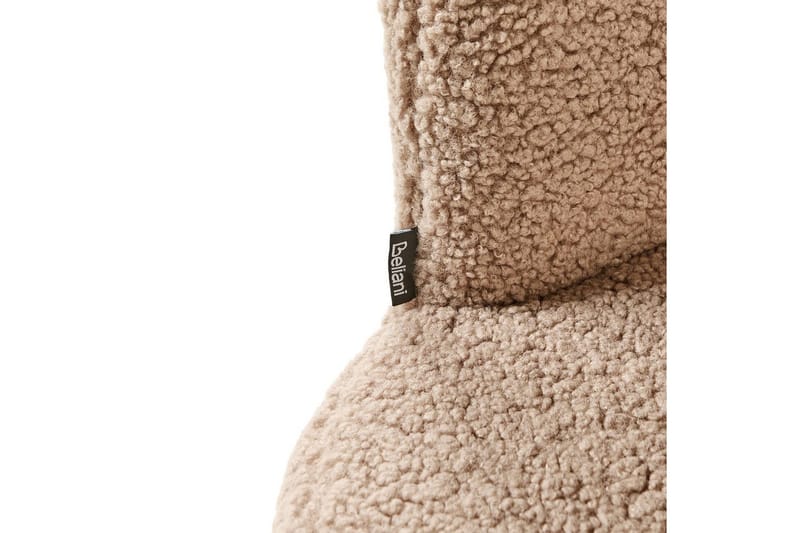 Fåtölj Lovelock - Beige, svart/Bouclé - Möbler - Vardagsrum - Fåtöljer - Fåtölj utan armstöd