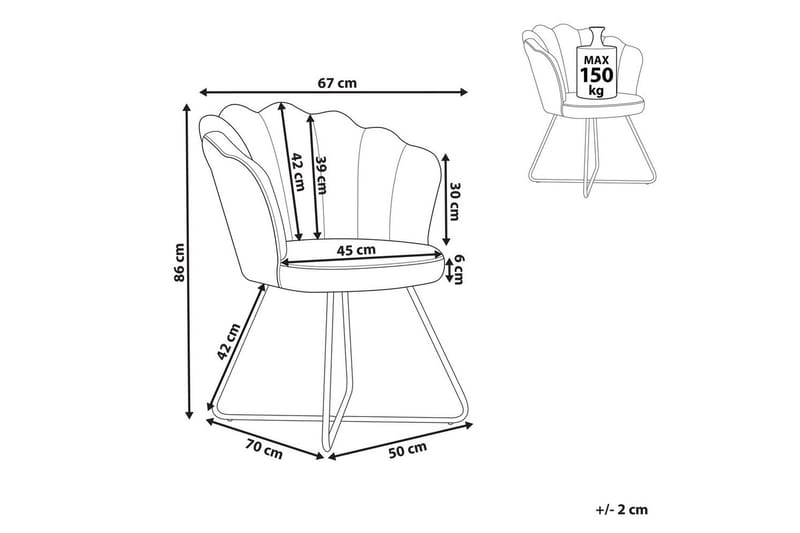Fåtölj Lovelock - Blå, Svart/Sammet - Möbler - Vardagsrum - Fåtöljer - Fåtölj utan armstöd