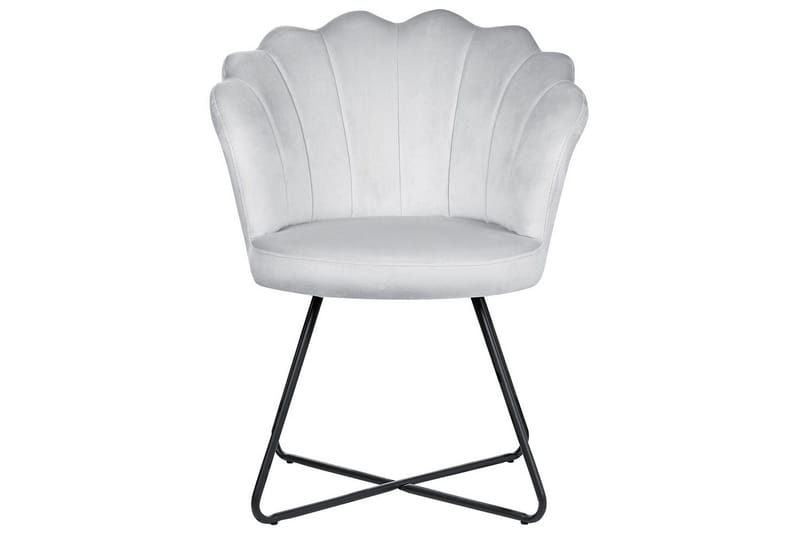 Fåtölj Lovelock - Grå, svart/Sammet - Möbler - Vardagsrum - Fåtöljer - Fåtölj utan armstöd