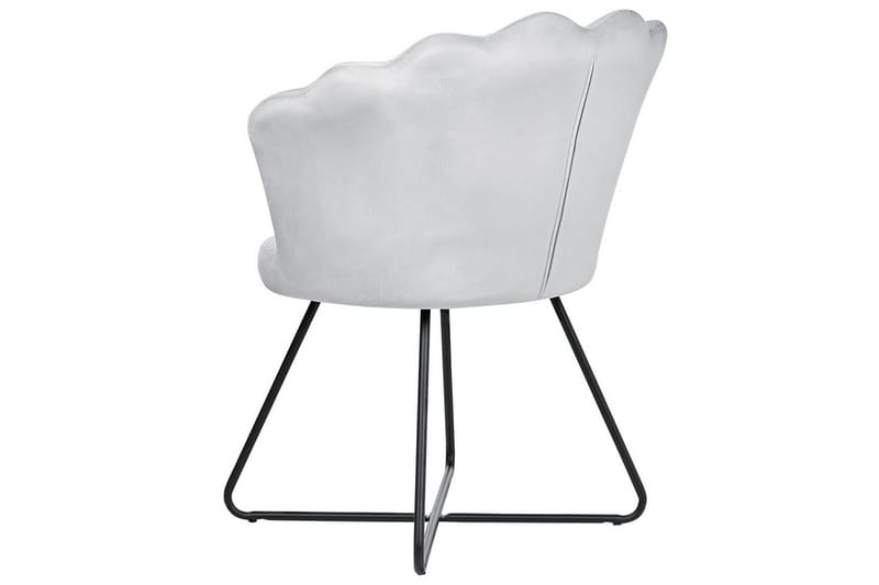 Fåtölj Lovelock - Grå, svart/Sammet - Möbler - Vardagsrum - Fåtöljer - Fåtölj utan armstöd