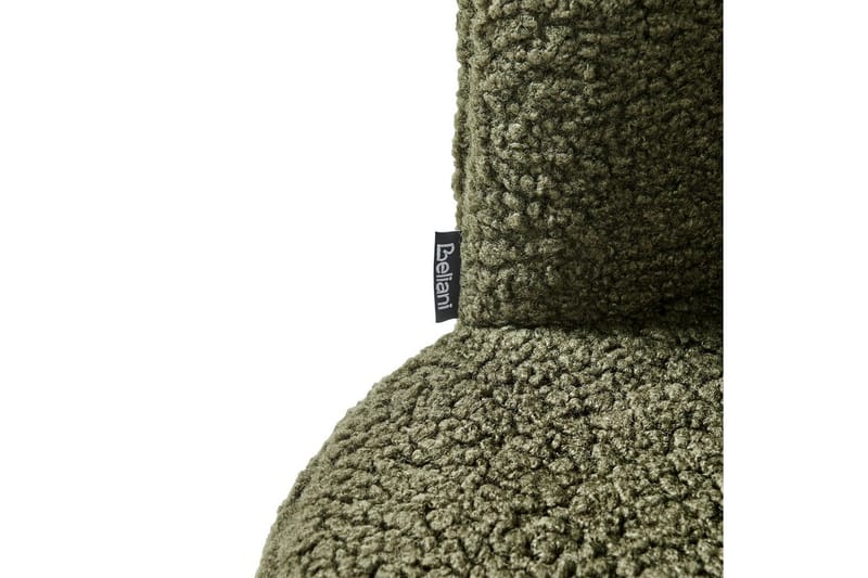 Fåtölj Lovelock - Mörkgrön, Svart/Bouclé - Möbler - Vardagsrum - Fåtöljer - Fåtölj utan armstöd