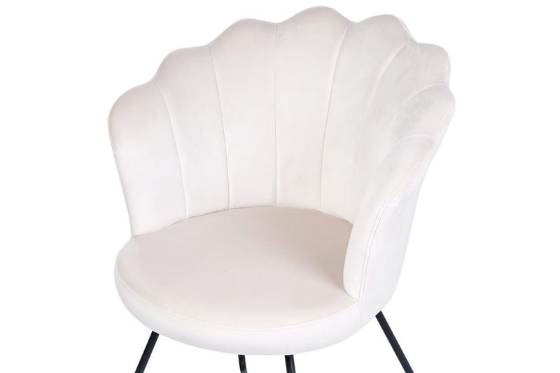 Fåtölj Lovelock - Vit, Svart/Sammet - Möbler - Vardagsrum - Fåtöljer - Fåtölj utan armstöd