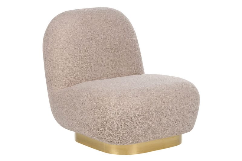 Fåtölj Loviisa - Beige, guld - Möbler - Vardagsrum - Fåtöljer - Fåtölj utan armstöd