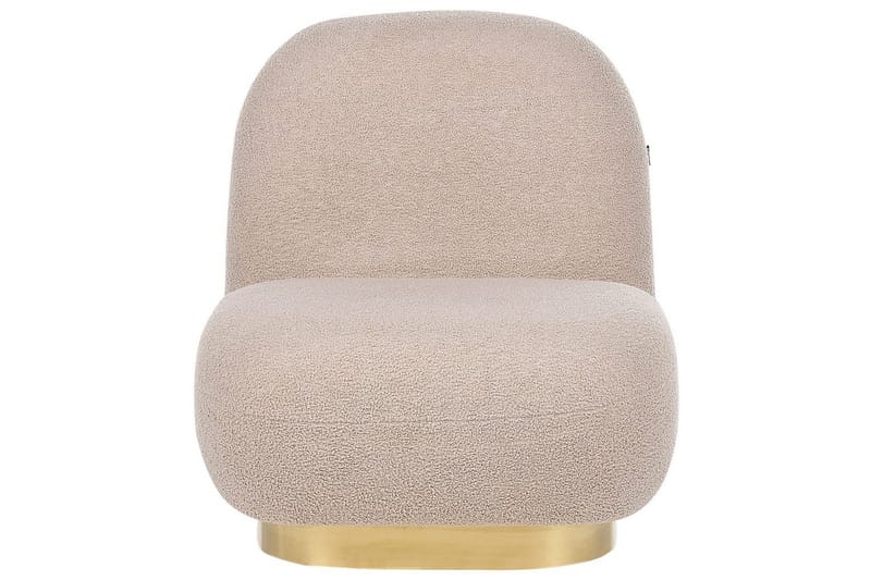 Fåtölj Loviisa - Beige, guld - Möbler - Vardagsrum - Fåtöljer - Fåtölj utan armstöd