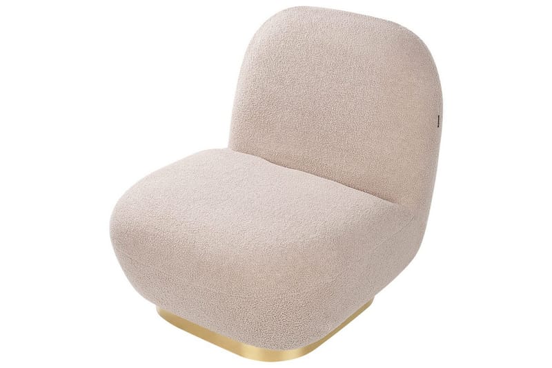 Fåtölj Loviisa - Beige, guld - Möbler - Vardagsrum - Fåtöljer - Fåtölj utan armstöd