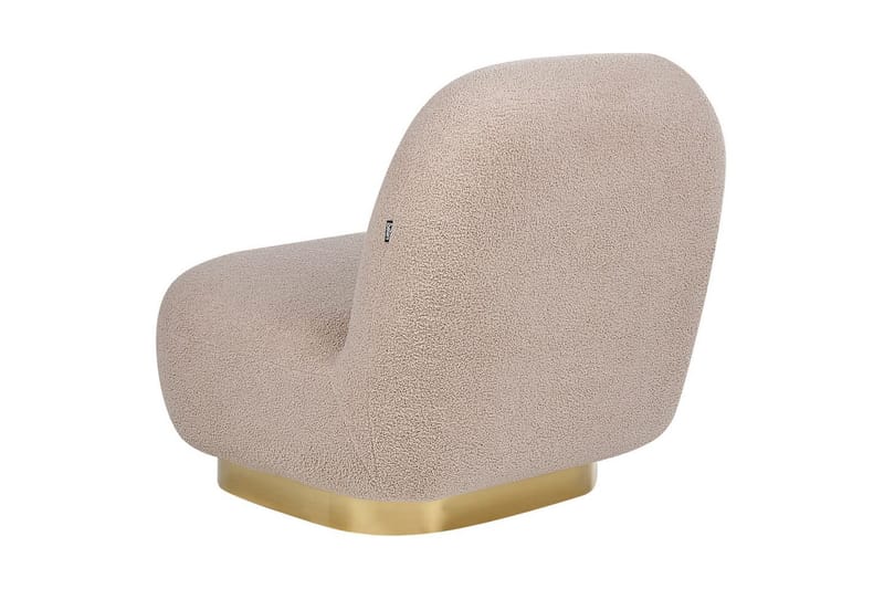Fåtölj Loviisa - Beige, guld - Möbler - Vardagsrum - Fåtöljer - Fåtölj utan armstöd