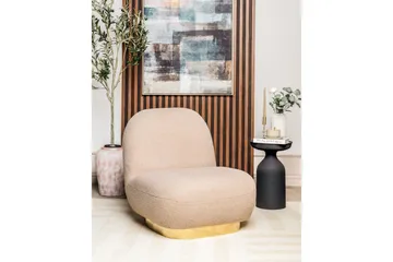 Fåtölj Loviisa - Beige/guld - Möbler - Vardagsrum - Fåtöljer - Fåtölj utan armstöd