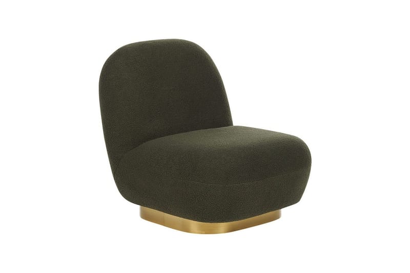 Fåtölj Loviisa - Grönt, guld - Möbler - Vardagsrum - Fåtöljer - Fåtölj utan armstöd