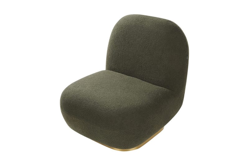 Fåtölj Loviisa - Grönt, guld - Möbler - Vardagsrum - Fåtöljer - Fåtölj utan armstöd
