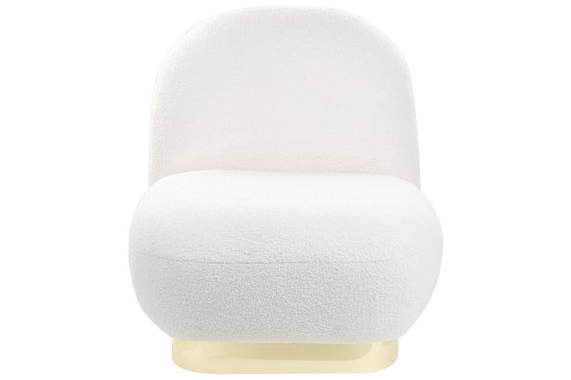 Fåtölj Loviisa - Vitt, guld - Möbler - Vardagsrum - Fåtöljer - Fåtölj utan armstöd