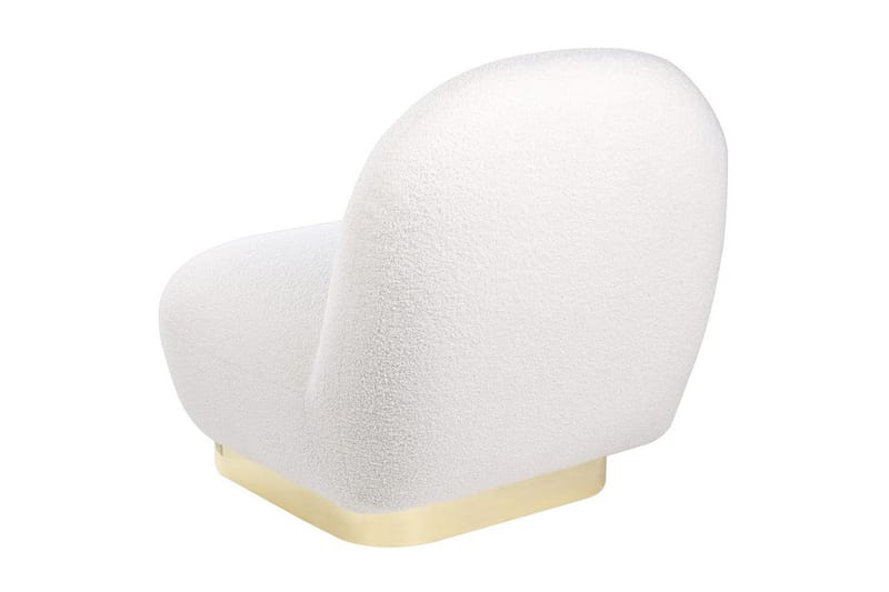 Fåtölj Loviisa - Vitt, guld - Möbler - Vardagsrum - Fåtöljer - Fåtölj utan armstöd