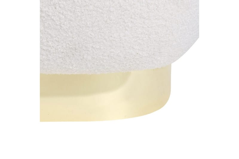 Fåtölj Loviisa - Vitt, guld - Möbler - Vardagsrum - Fåtöljer - Fåtölj utan armstöd