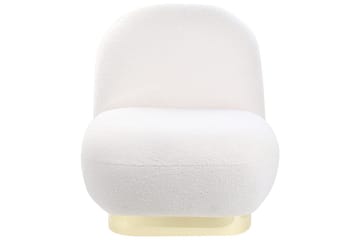 Fåtölj Loviisa - Vitt/guld - Möbler - Vardagsrum - Fåtöljer - Fåtölj utan armstöd
