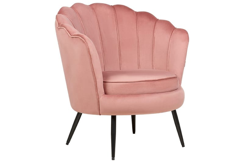 Fåtölj Lovikka Rosa/Svart - Rosa/Svart - Möbler - Vardagsrum - Fåtöljer - Fåtölj utan armstöd