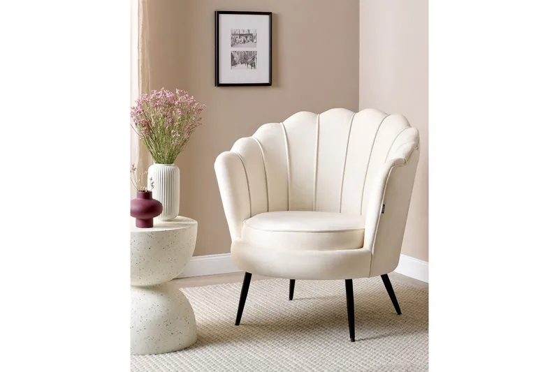 Fåtölj Lovikka Vit/Svart - Vit/Svart - Möbler - Vardagsrum - Fåtöljer - Clubfåtöljer