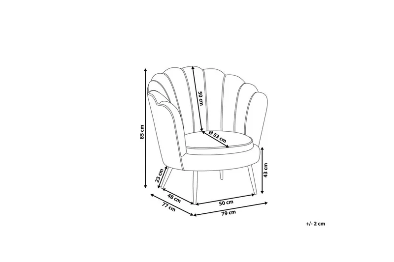 Fåtölj Lovikka Vit/Svart - Vit/Svart - Möbler - Vardagsrum - Fåtöljer