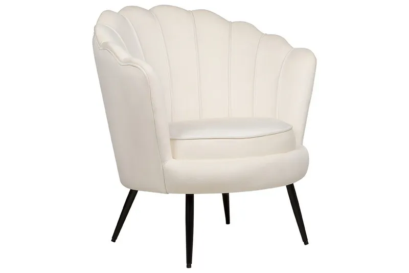 Fåtölj Lovikka Vit/Svart, Vit/Svart