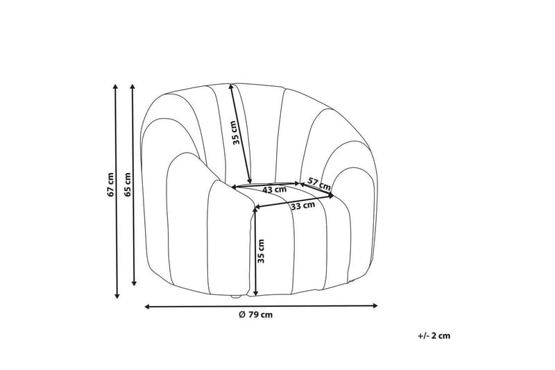 Fåtölj Malung - Beige - Möbler - Vardagsrum - Fåtöljer - Fåtölj utan armstöd