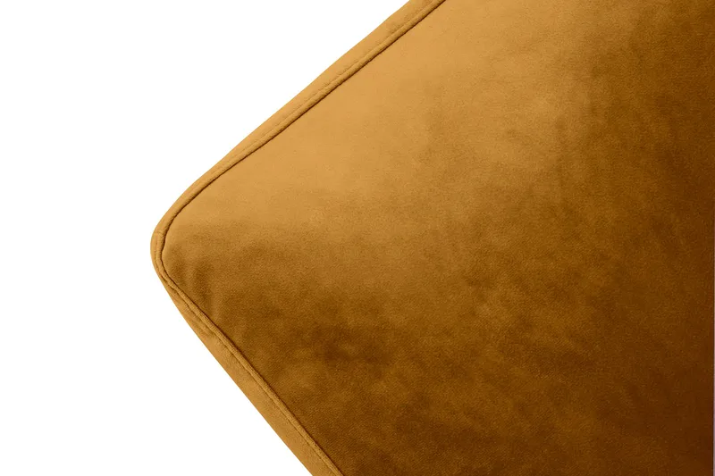 Andrew Fåtölj med Fotpall Sammet - Amber/Mässing - Möbler - Vardagsrum - Fåtöljer - Sammetsfåtölj
