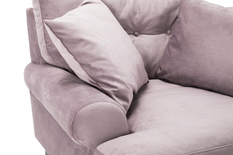 Andrew Fåtölj med Fotpall Sammet - Lila/Krom - Möbler - Vardagsrum - Fåtöljer - Sammetsfåt ölj