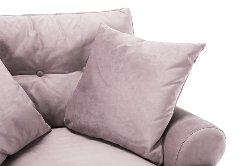 Andrew Fåtölj med Fotpall Sammet - Lila/Krom - Möbler - Vardagsrum - Fåtöljer - Sammetsfåtölj