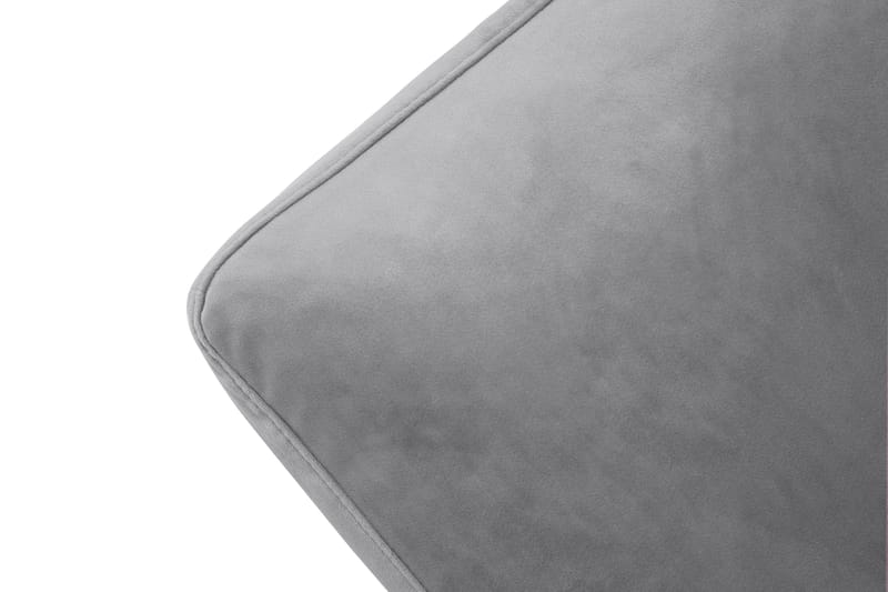 Andrew Fåtölj med Fotpall Sammet - Silvergrå/Mässing - Möbler - Vardagsrum - Fåtöljer - Sammetsfåtölj