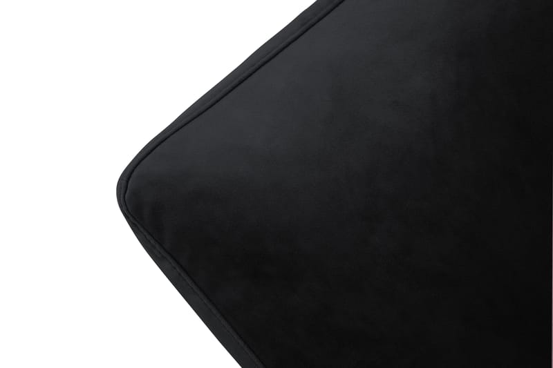 Andrew Fåtölj med Fotpall Sammet - Svart/Mässing - Möbler - Vardagsrum - Fåtöljer - Sammetsfåtölj