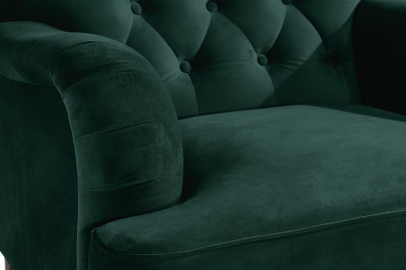 Howard Riviera Fåtölj med Fotpall - Mörkgrön - Möbler - Vardagsrum - Fåtöljer - Fåtölj med fotpall