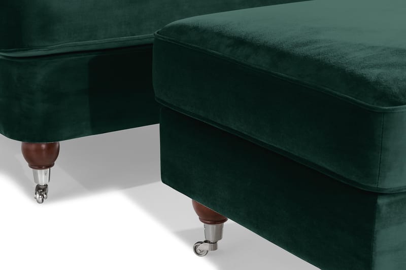 Howard Riviera Fåtölj med Fotpall - Mörkgrön - Möbler - Vardagsrum - Fåtöljer - Fåtölj med fotpall