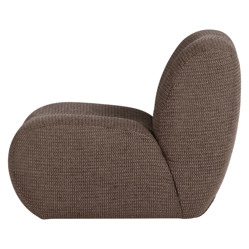 Fåtölj Nomu - Brun Melange - Möbler - Vardagsrum - Fåtöljer - Fåtölj utan armstöd