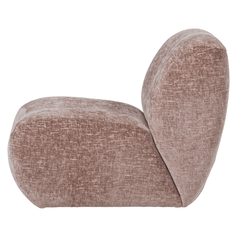 Fåtölj Nomu - Ljusrosa - Möbler - Vardagsrum - Fåtöljer - Fåtölj utan armstöd