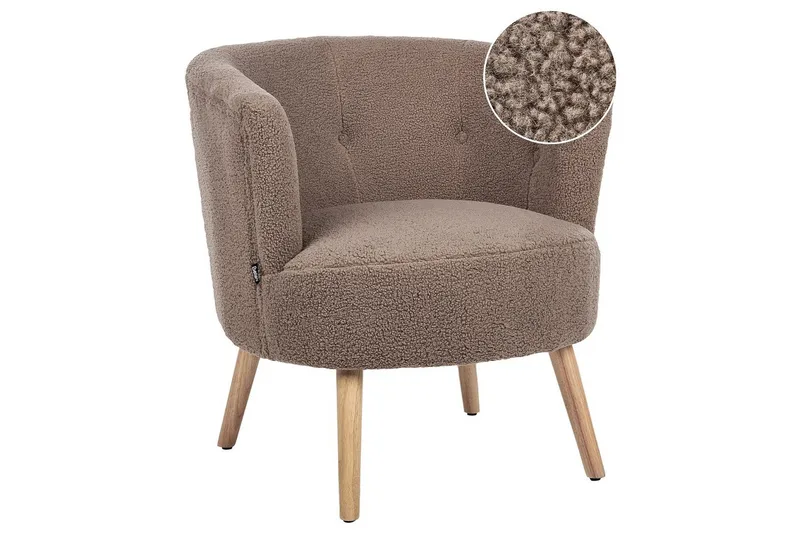 Fåtölj Odenzen Brunt/ljust trä, Brunt/ljust trä