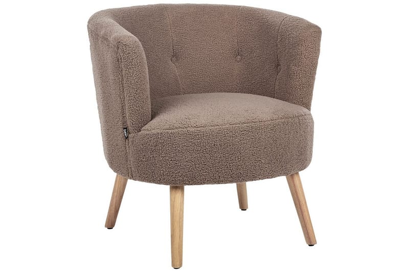 Fåtölj Odenzen Brunt/ljust trä - Brunt/ljust trä - Möbler - Vardagsrum - Fåtöljer - Fåtölj utan armstöd